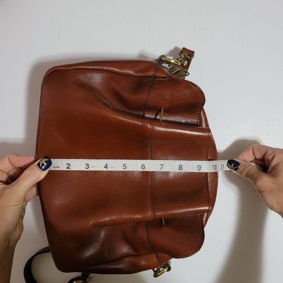 Patricia Nash Bag Satchel Purse Brown Leather Cottage Country Rustic Camera Bag - Picture 6 of 9